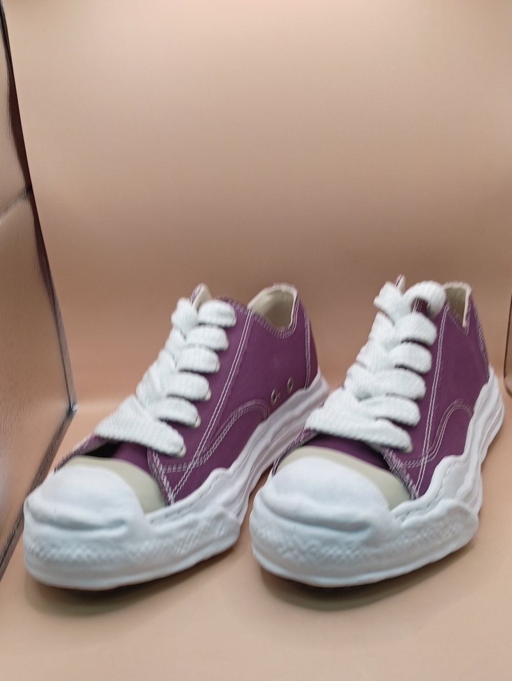 NWOB Miharayasuhiro Hank OG Sole Canvas Low Sneaker-Purple Size M:12 W:13.5 US